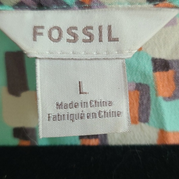 Fossil - Baseball Style Blouse - Picture 3 of 6